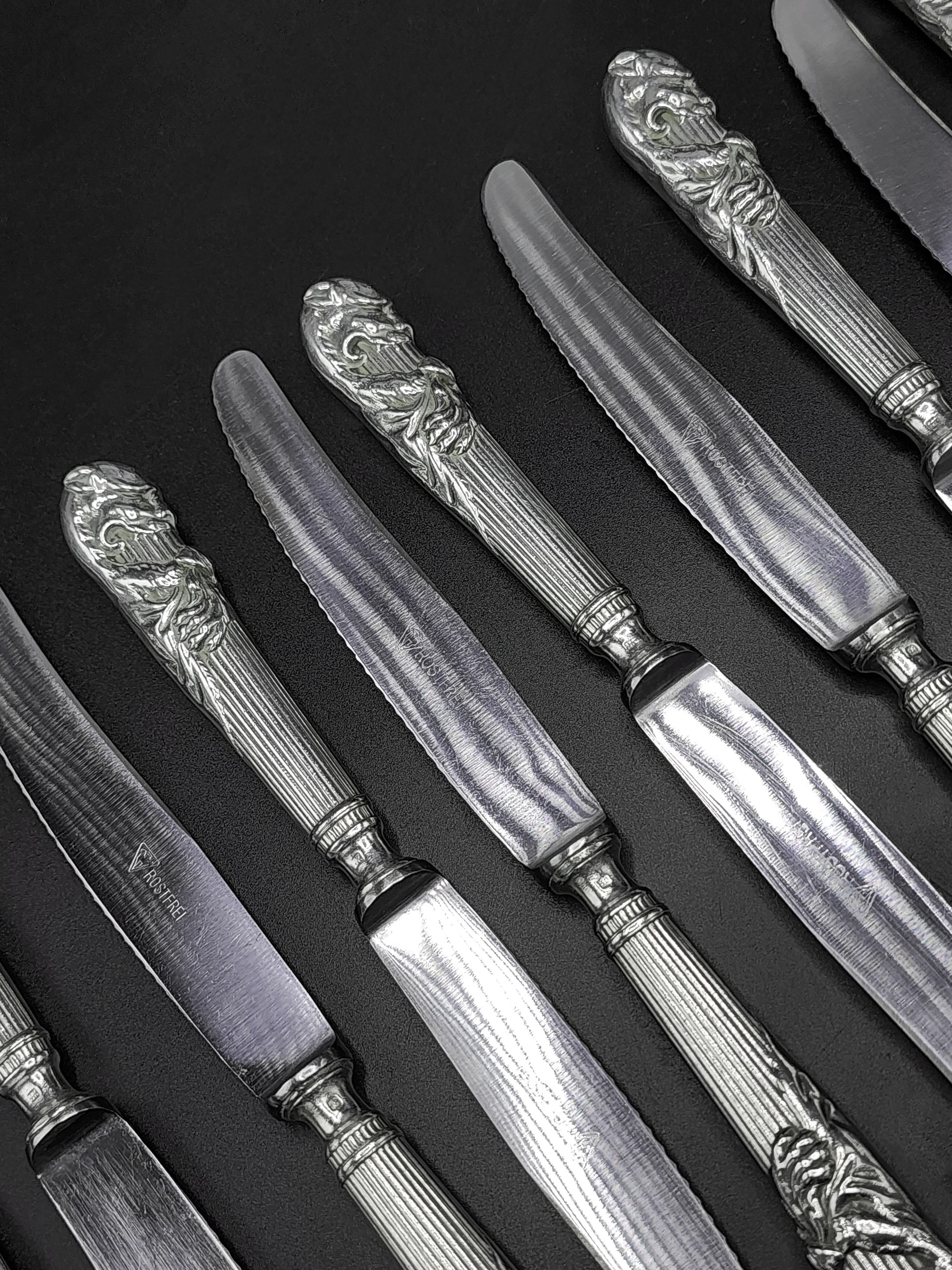 Ensemble de couverts « Lion's Skin » de Christofle par Charles Rossigneux en vente 7