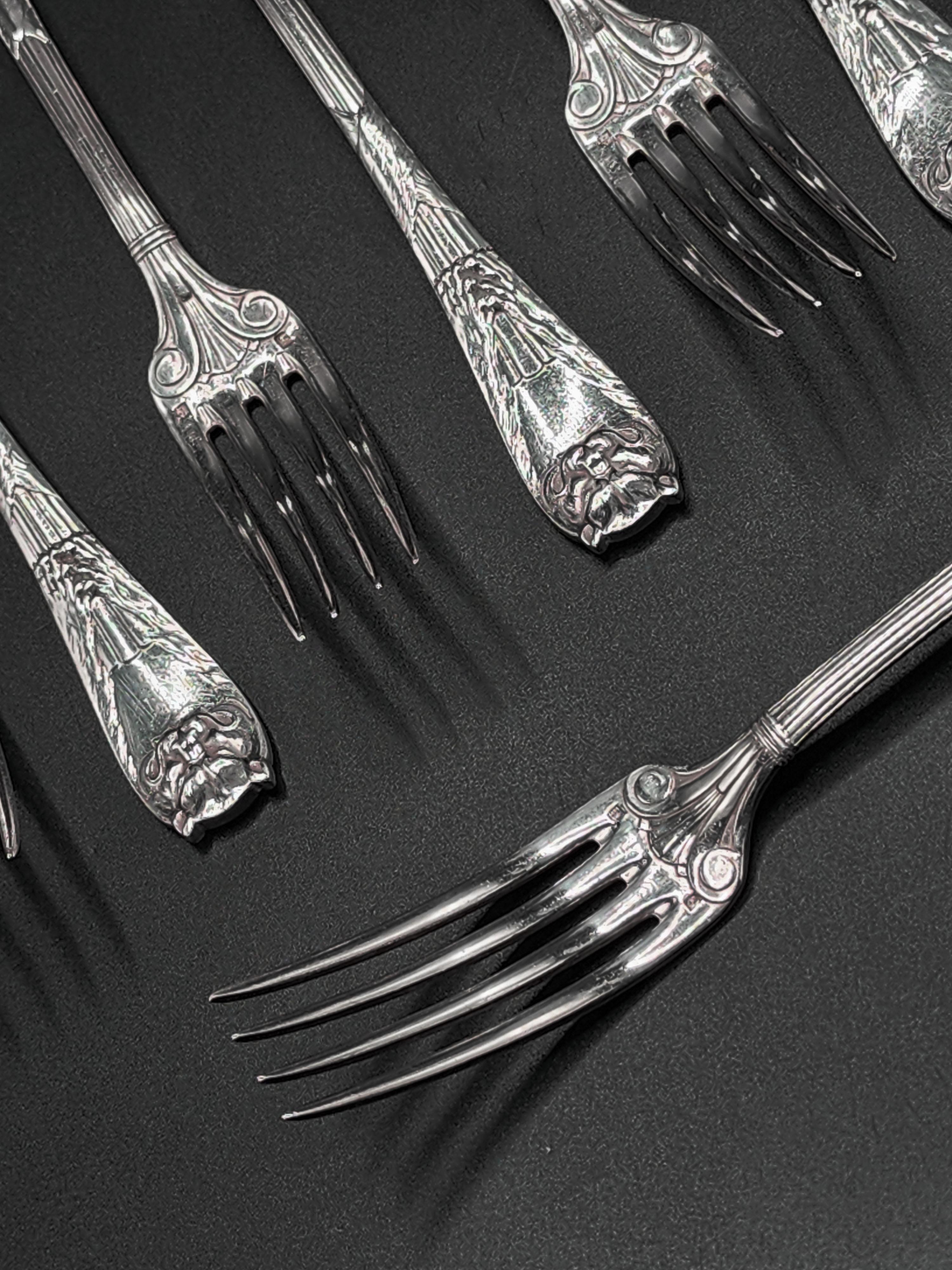 Métal Ensemble de couverts « Lion's Skin » de Christofle par Charles Rossigneux en vente