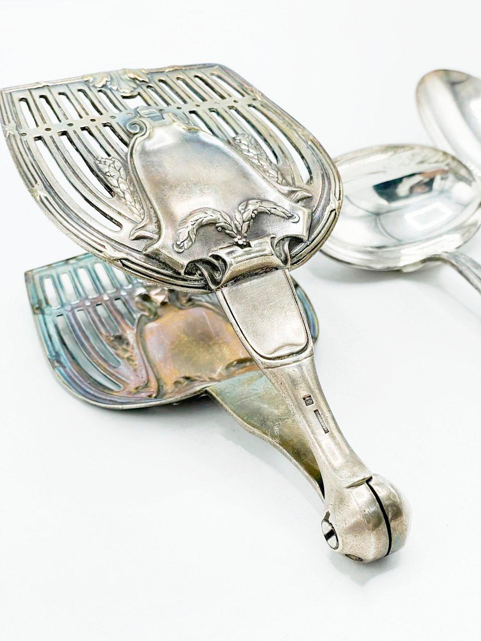 Art Nouveau Christofle Made in Argentina, Flatware art nouveau in Silverplated For Sale