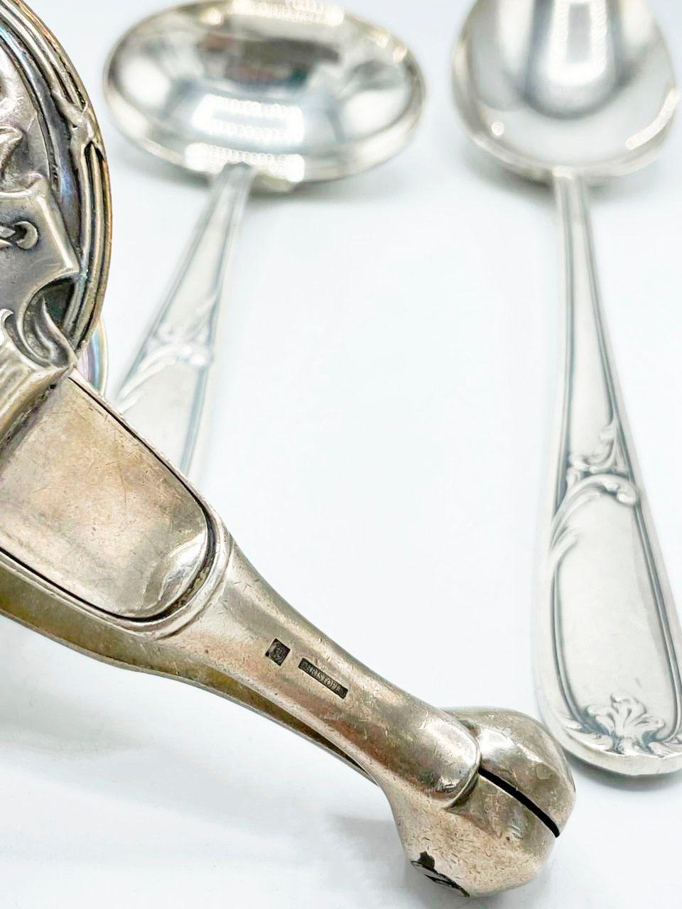 Argentine Christofle Made in Argentina, Flatware art nouveau in Silverplated For Sale