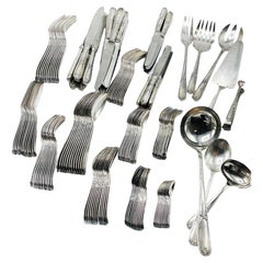 Christofle Made in Argentina, Flatware art nouveau in Silverplated