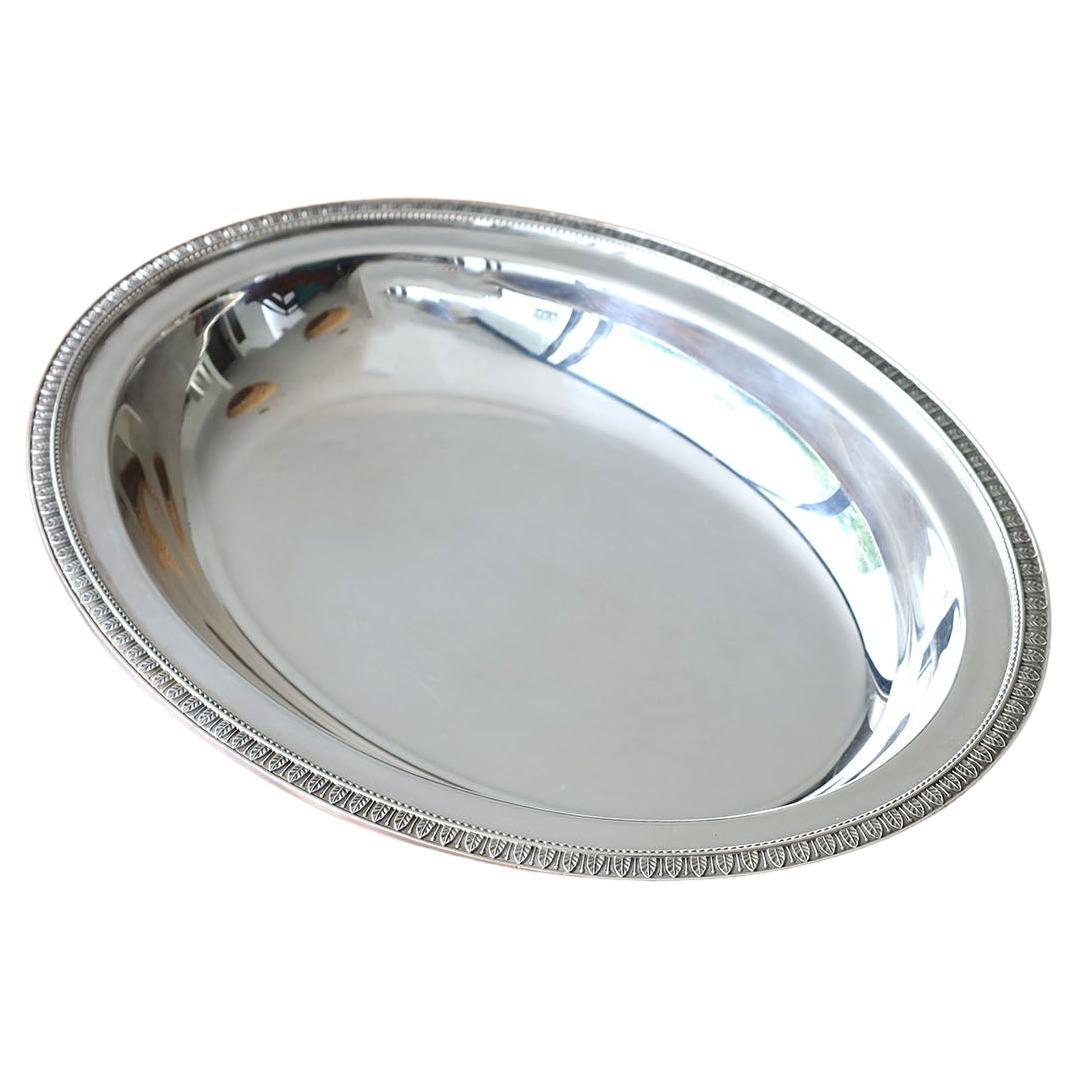 Christofle "Malmaison" Oval Silver Plated Platter