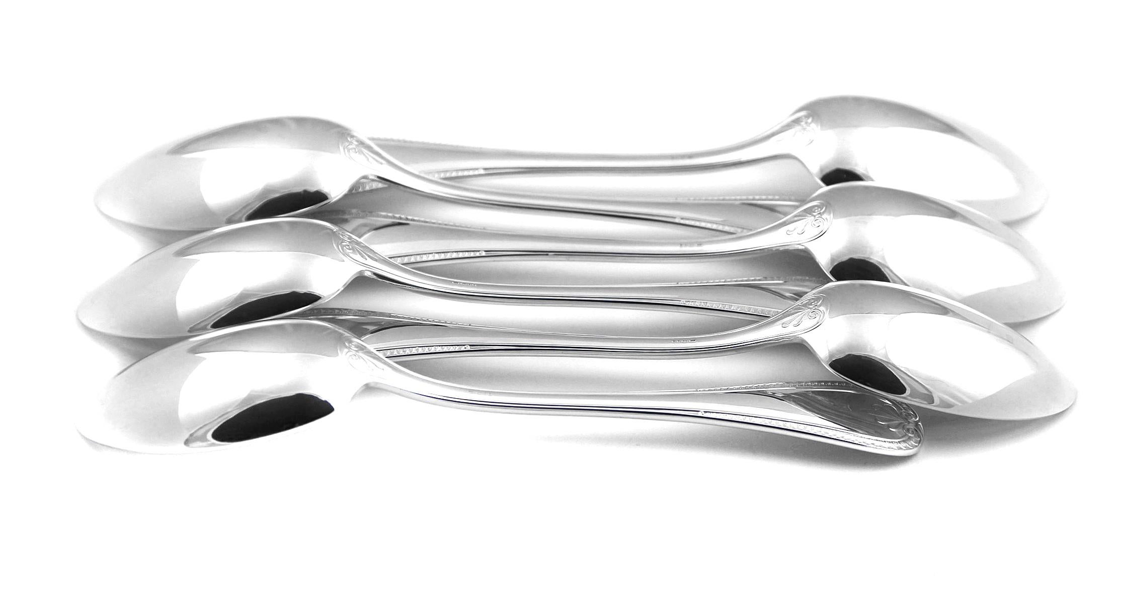 Christofle, Malmaison Solid Silver 18-Piece Set of Spoon, Fork & Tea-spoon 1