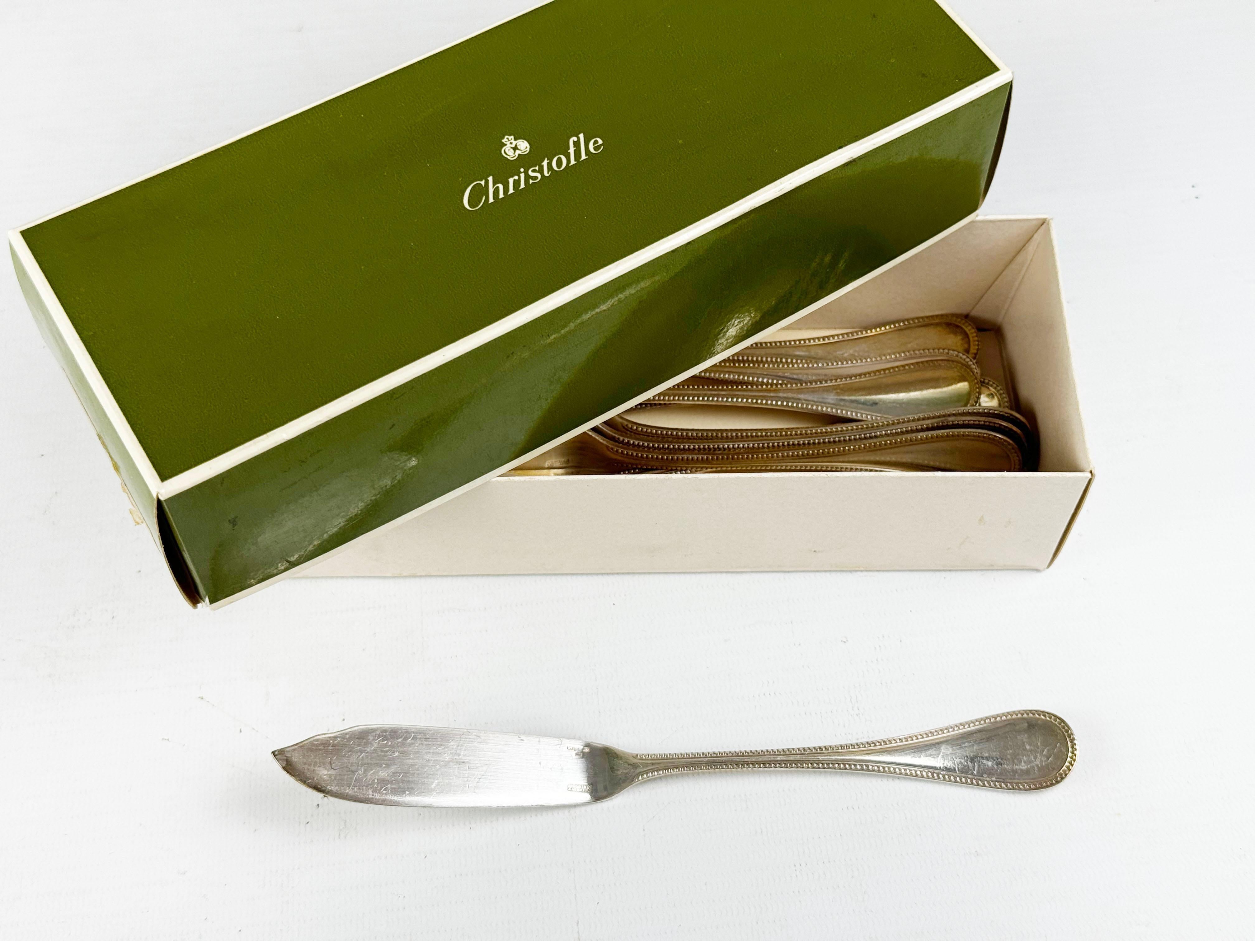 Christofle Model Perles Set de couverts 100 pièces, Imperial, en argenté en vente 4