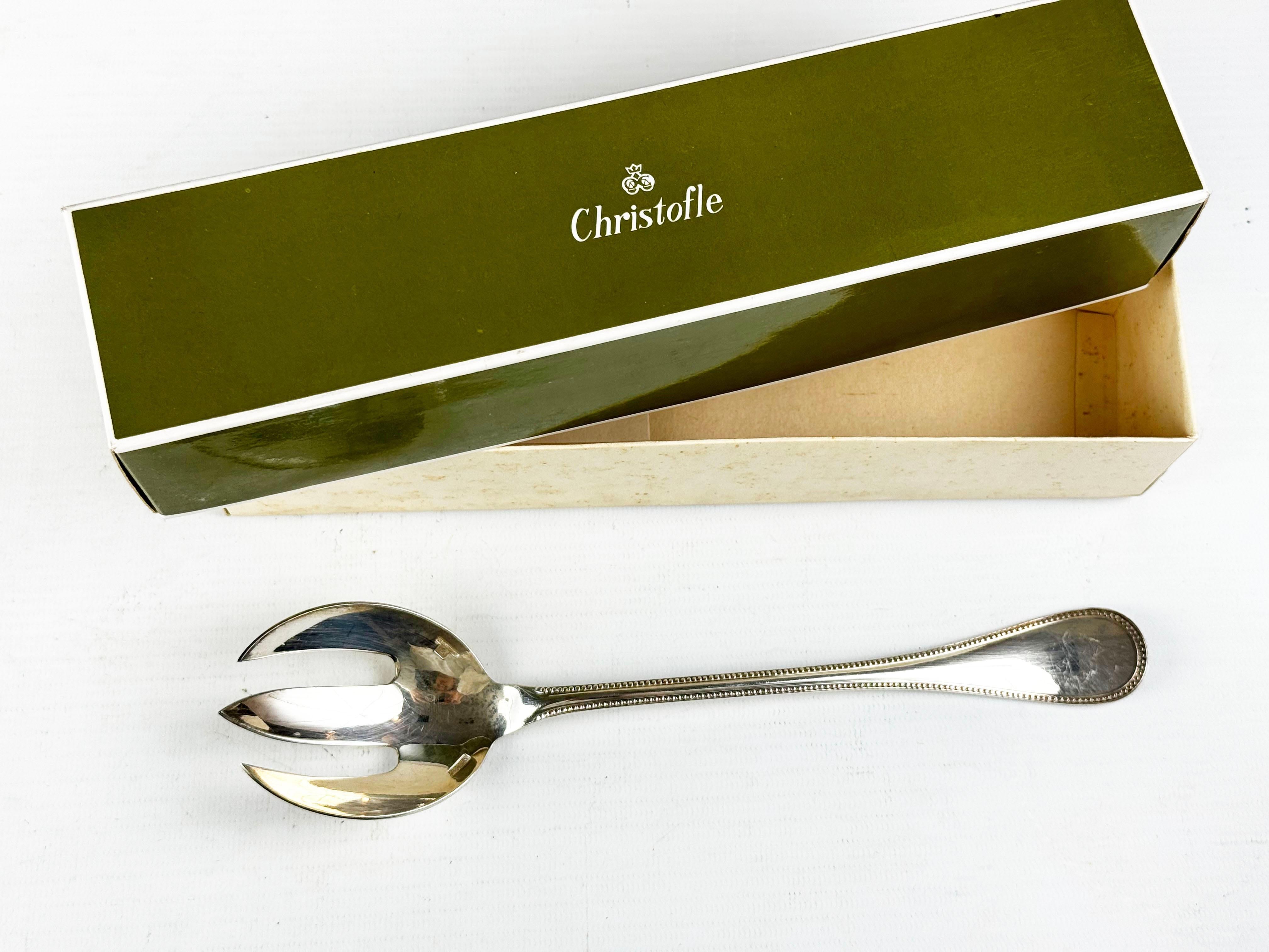 Christofle Model Perles Set de couverts 100 pièces, Imperial, en argenté en vente 5