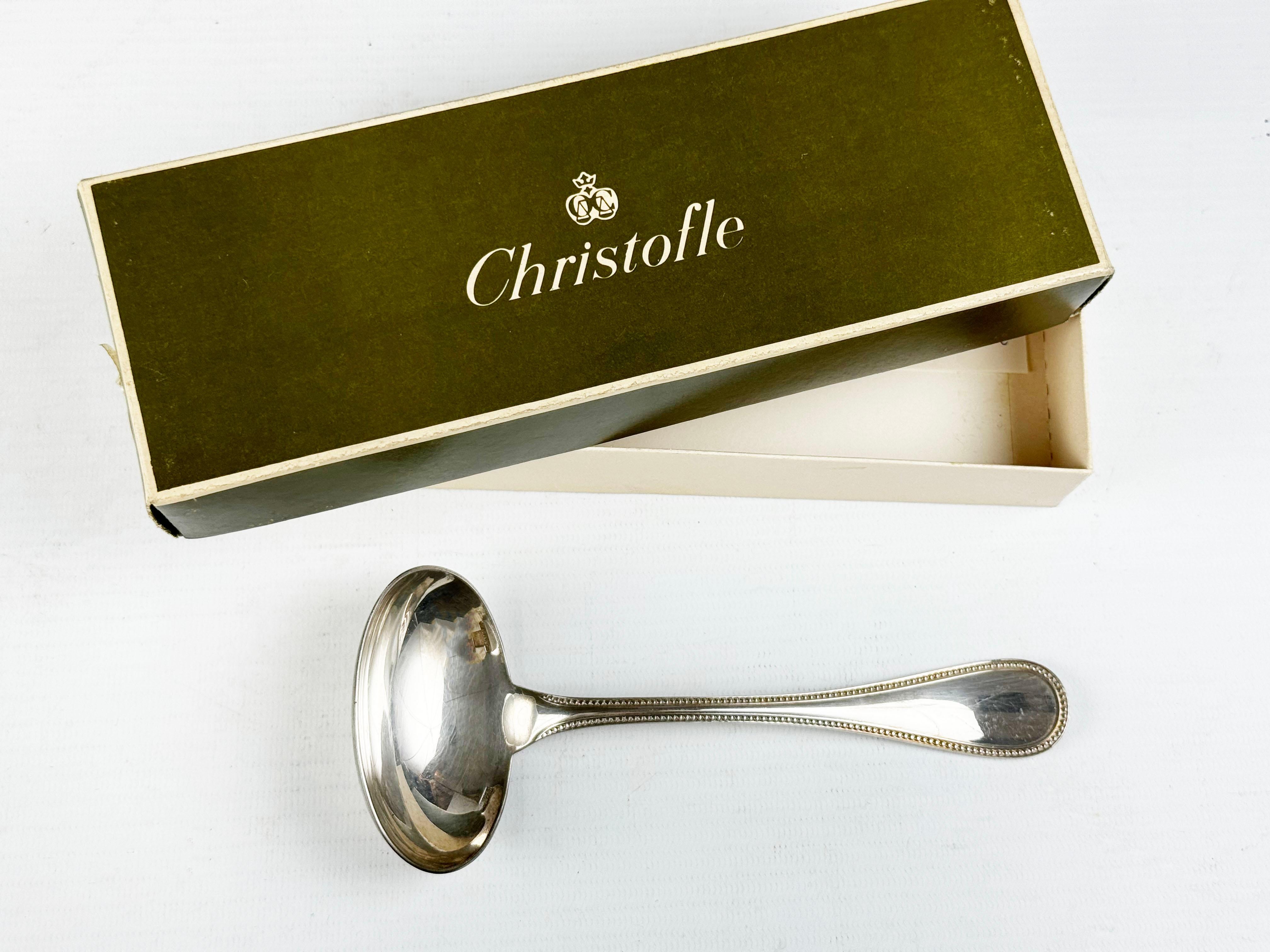 Christofle Model Perles Set de couverts 100 pièces, Imperial, en argenté en vente 6