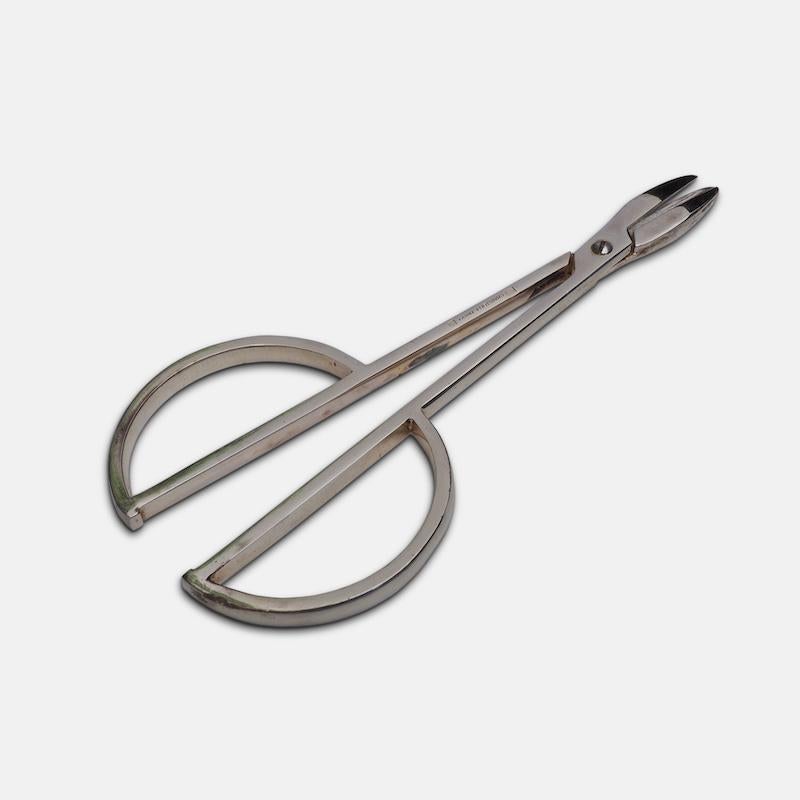 Christofle Modernist Silver Grape Scissors 1