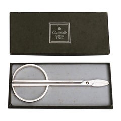 Vintage Christofle Modernist Silver Grape Scissors