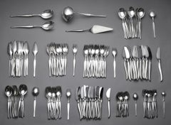 CHRISTOFLE ORFÈVRE & TAPIO WIRKKALA, Design ménagère DUO 130 pieces