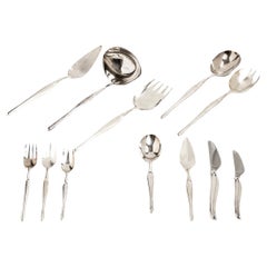 CHRISTOFLE ORFÈVRE & TAPIO WIRKKALA, Design ménagère DUO 130 pieces