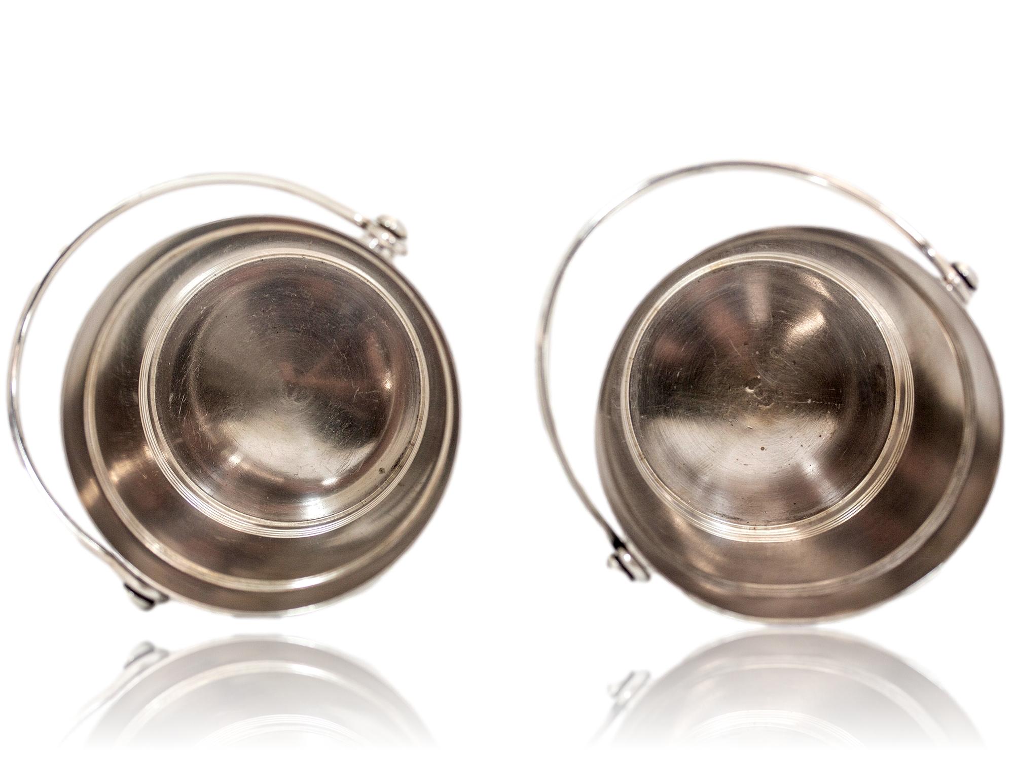 Metal Christofle Pair of Silver Plated Ice Buckets