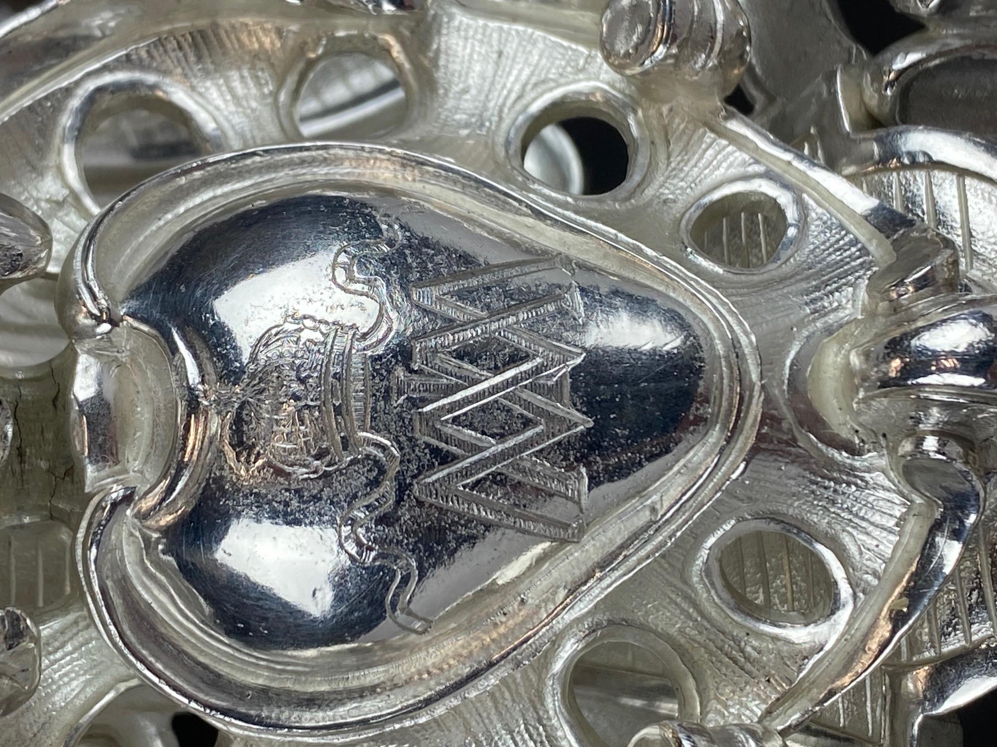 Placcato argento Centrotavola in bronzo argentato Christofle Paris del 19° secolo in vendita