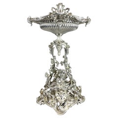 Centrotavola in bronzo argentato Christofle Paris del 19° secolo