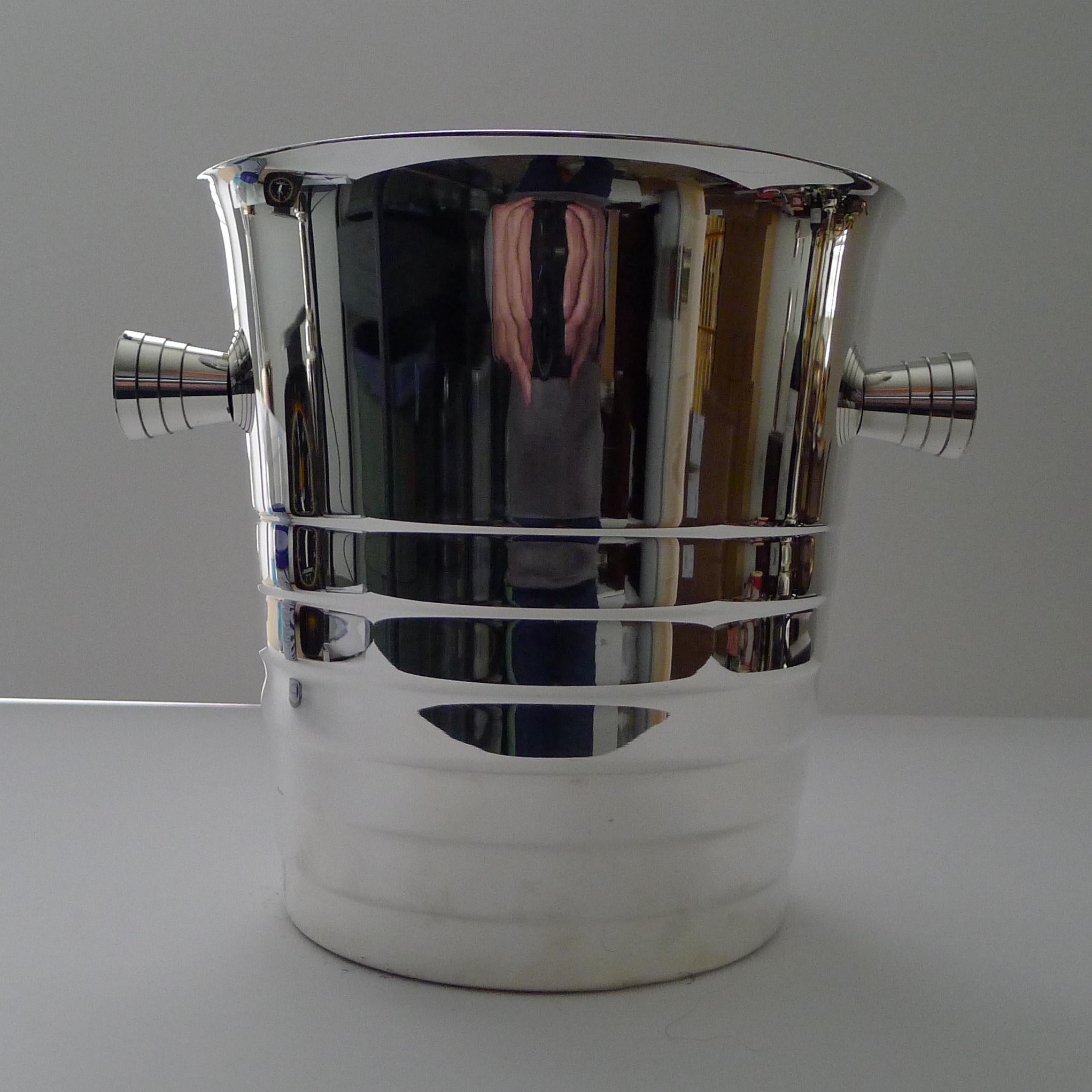 Christofle, Paris, Champagne Bucket / Wine Cooler, Folio For Sale 3