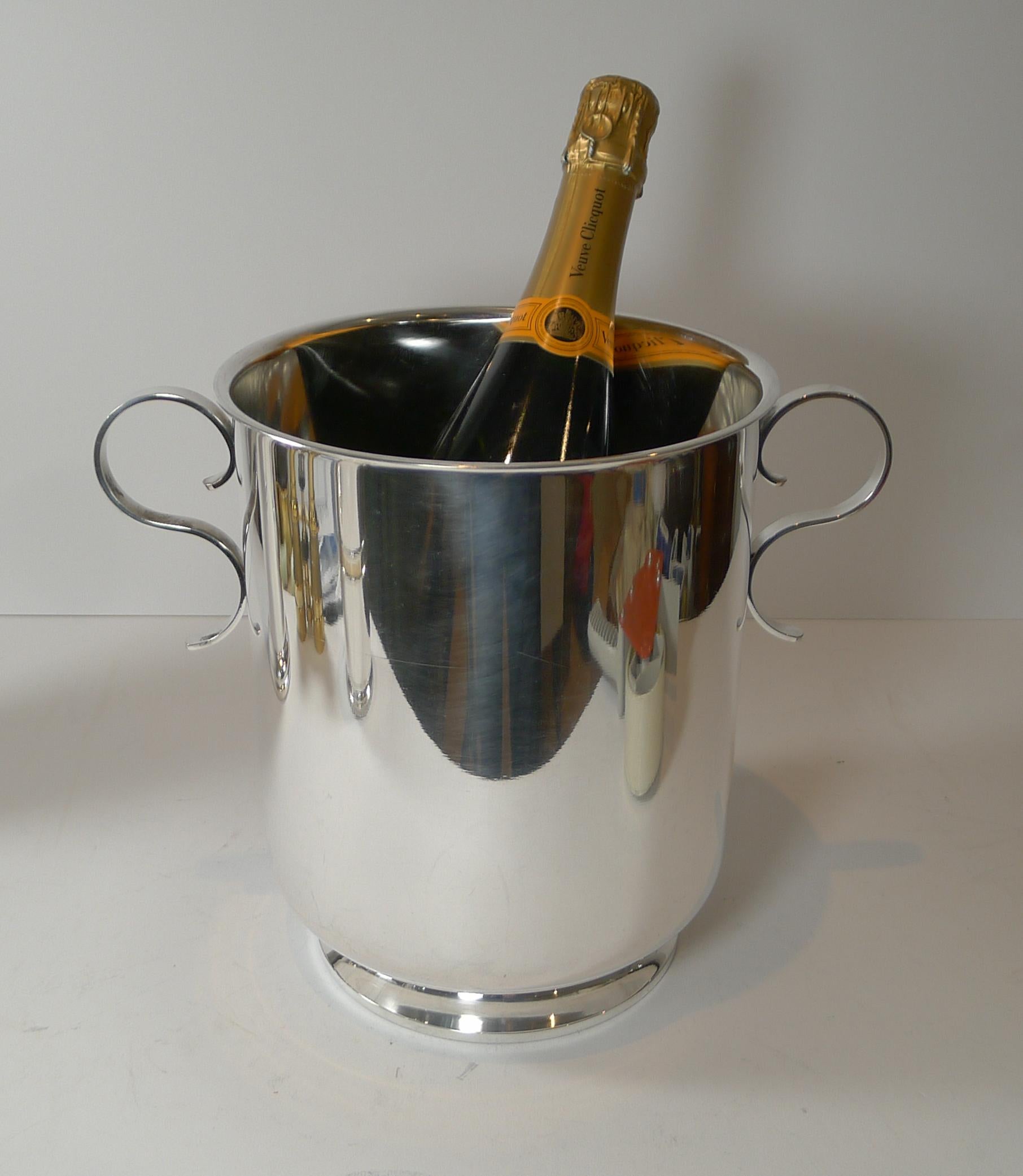 Christofle, Paris, Gallia Champagne Bucket / Wine Cooler, Art Deco Period For Sale 2