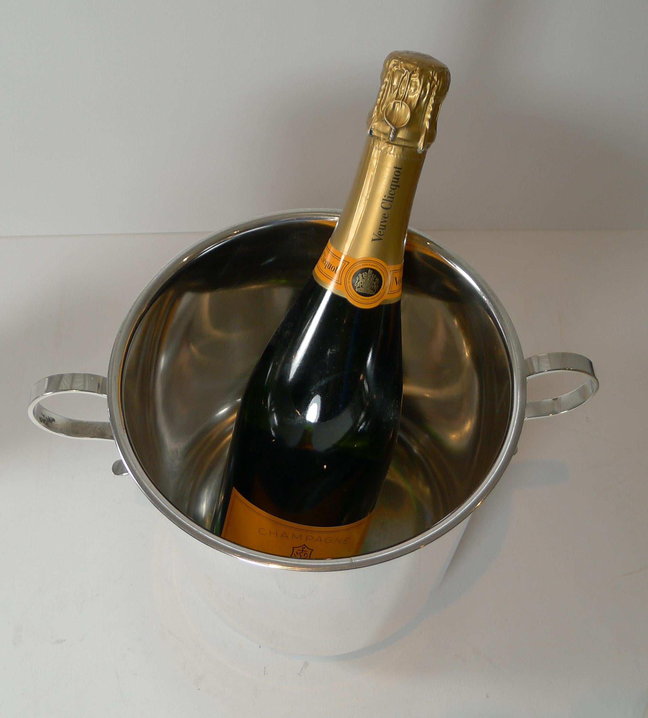 Seau à champagne/réfrigérateur à vin Gallia de Christofle, Paris, période Art déco en vente 3