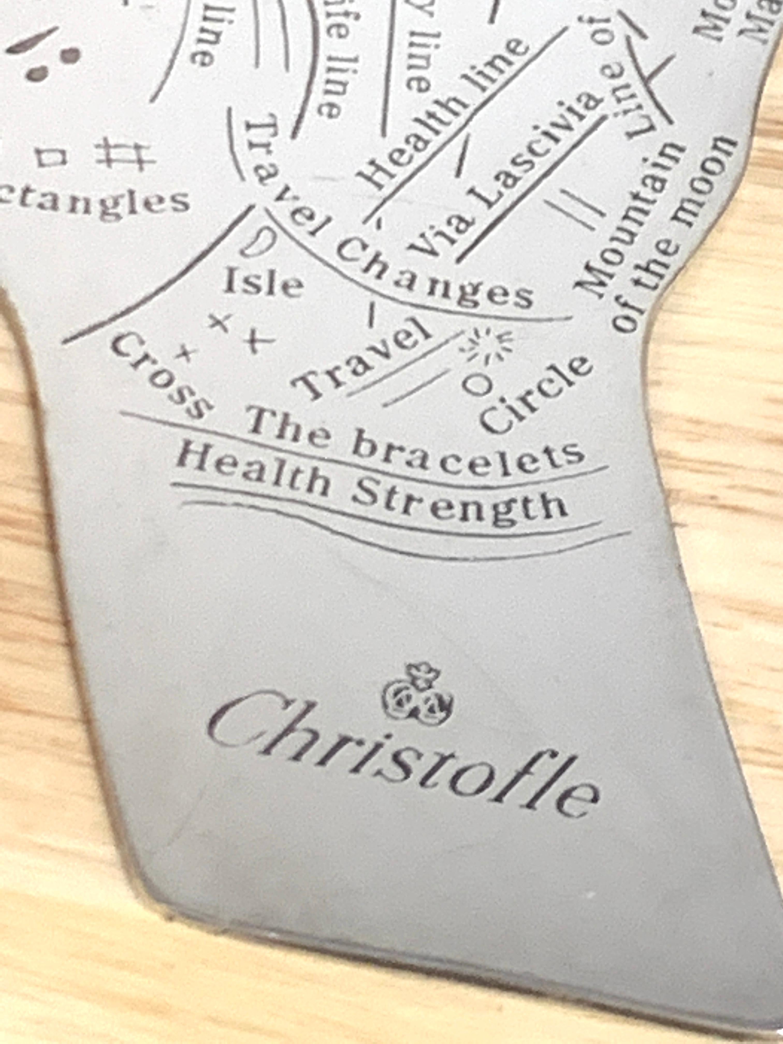 20th Century Christofle, Paris, Hand of Destiny Silverplate Paperweight