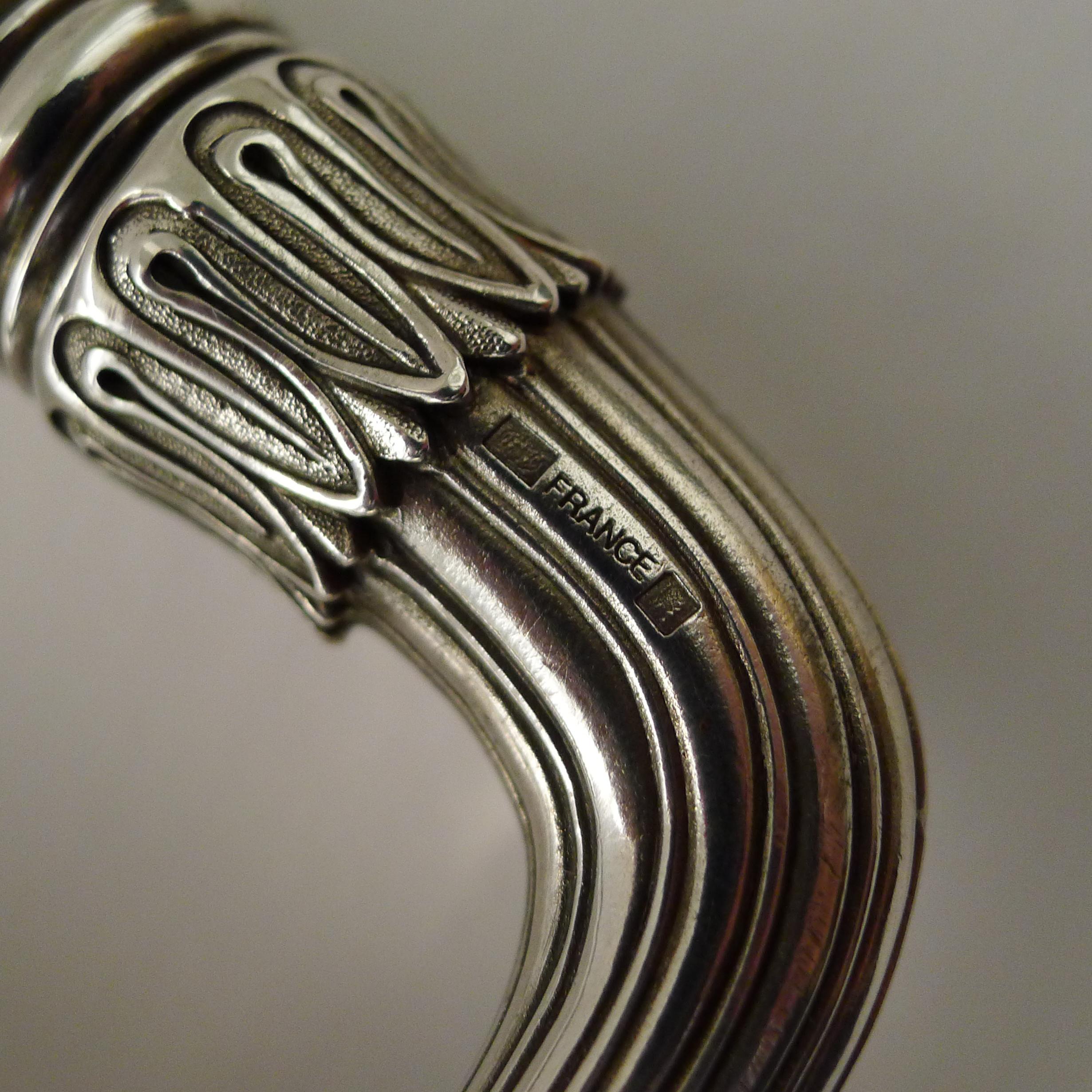 Christofle, Paris - Grand plateau vintage en métal argenté de Malmaison  Bon état - En vente à Bath, GB