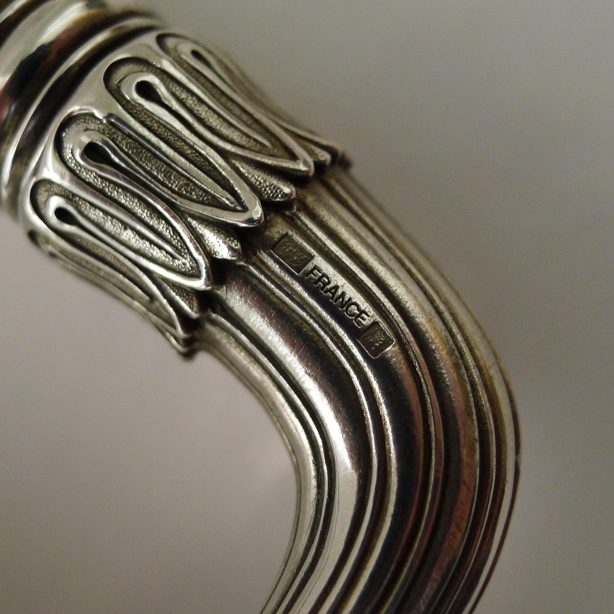 Christofle, Paris - Large Vintage Malmaison Silver Plated Tray 1
