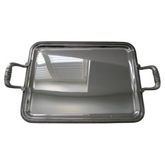 Christofle, Paris - Large Retro Malmaison Silver Plated Tray 