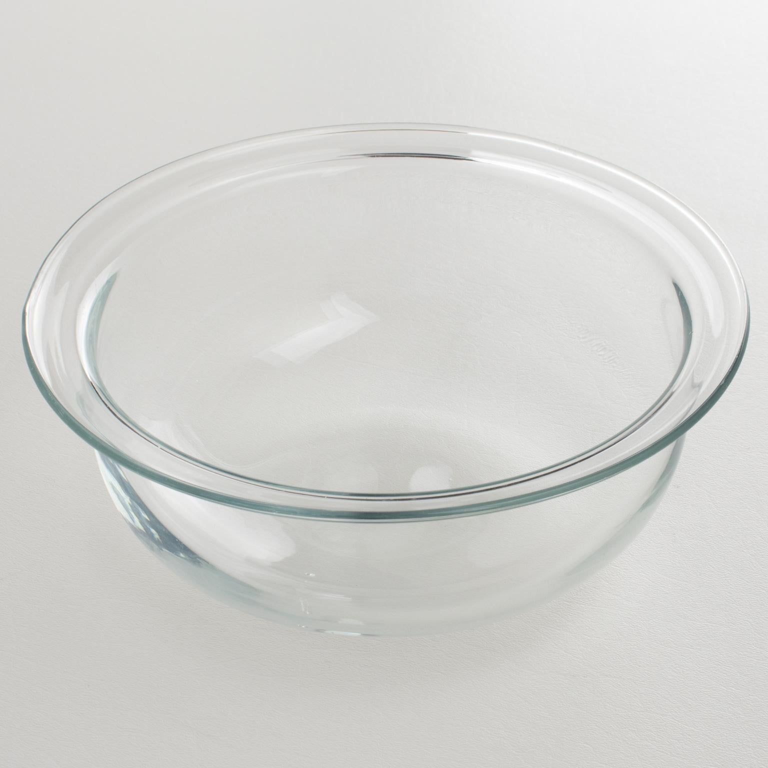 Christofle Paris Modernist Silver Plate and Crystal Caviar Bowl Dish Server Set 2