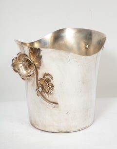 Christofle Paris Silver Plated "Anemone" Champagne Bucket / Wine Cooler
