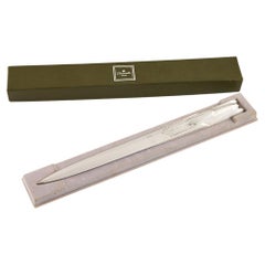 Christofle Paris Silvered Bronze Racing Car Letter Opener