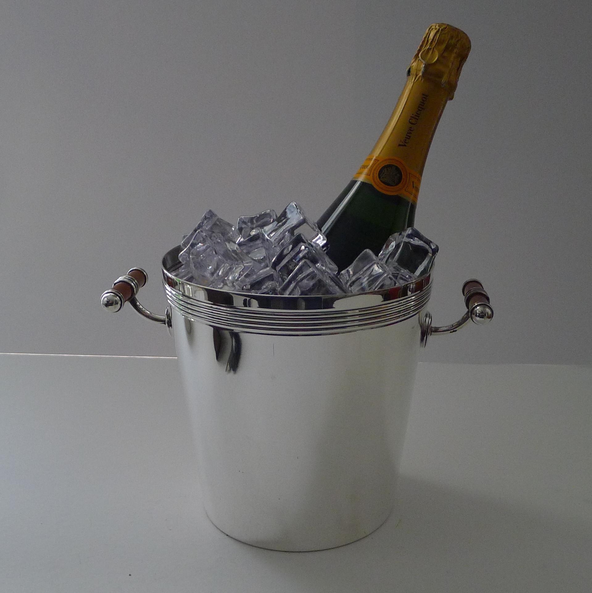 French Christofle, Paris - Talisman Champagne Bucket - Laque De Chine