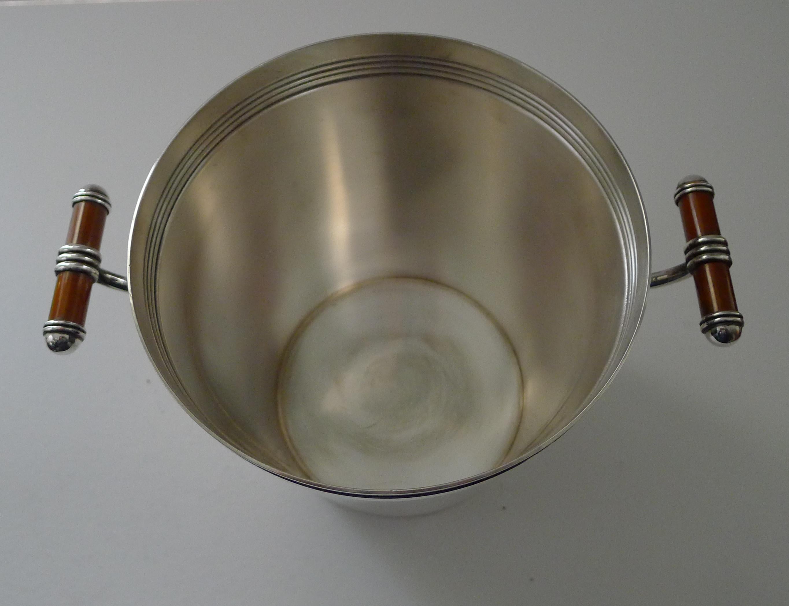 Christofle, Paris - Talisman Champagne Bucket - Laque De Chine In Good Condition In Bath, GB