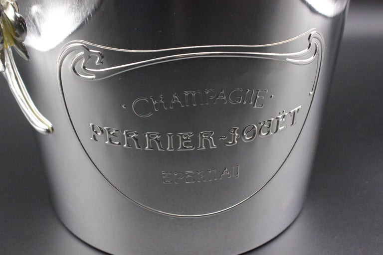 Vintage champagne bucket PERRIER JOUËT. Rare champagne bucket from the 80s. Champagne bucket