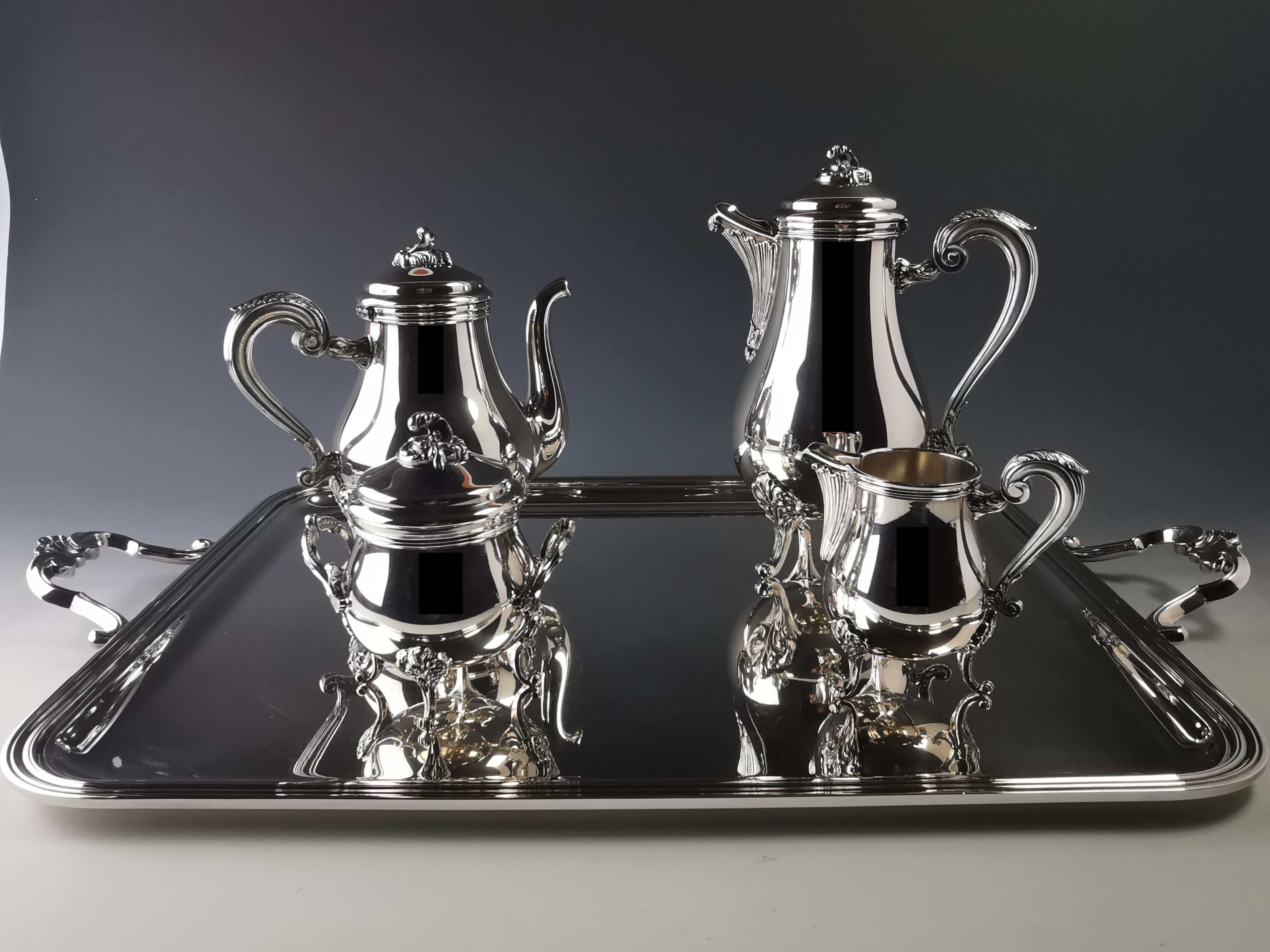 Magnificent coffee tea service from the French brand Christofle
Famous 