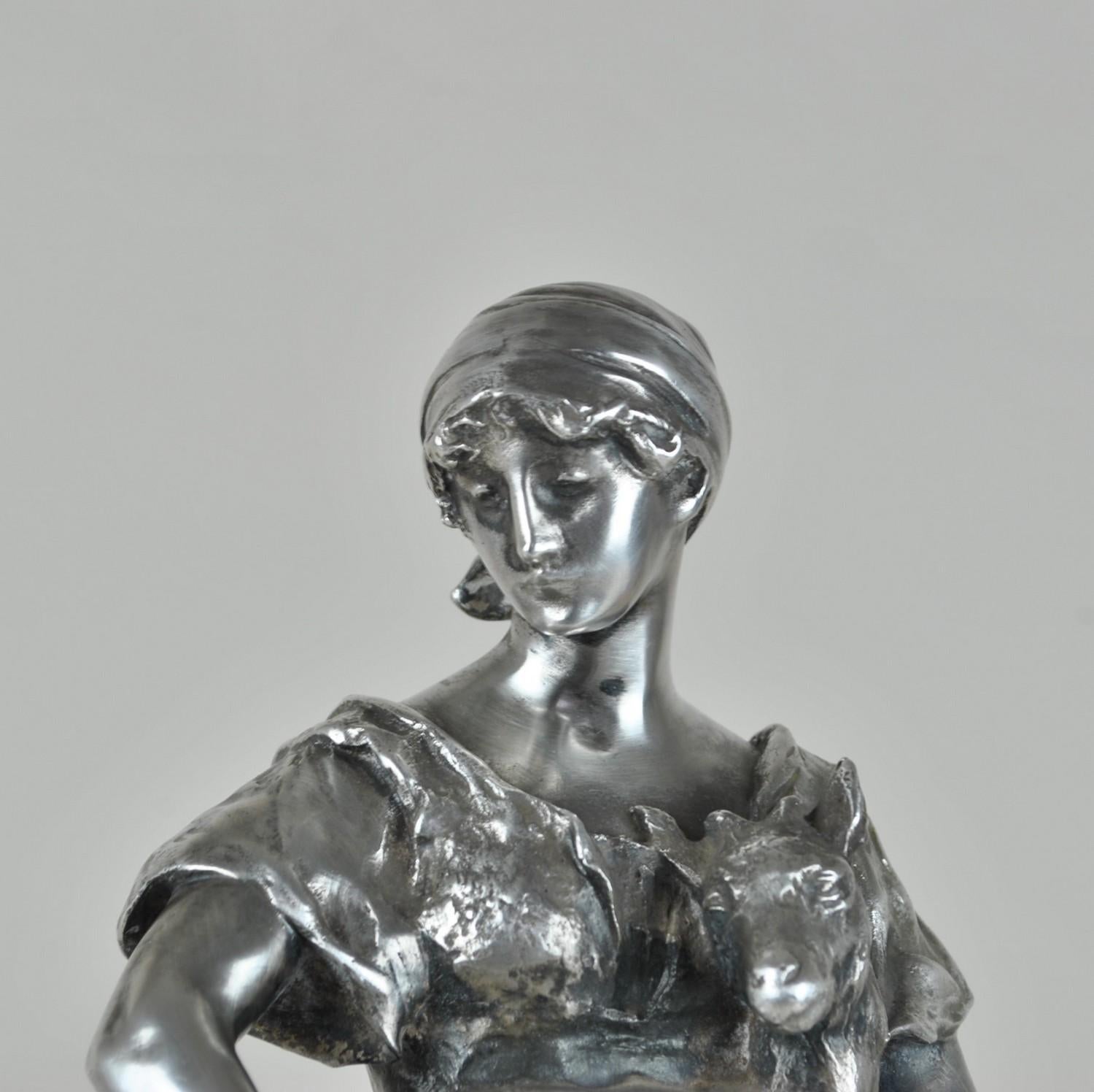 Christofle & R Rozet, Agricultural Trophy in Silver Bronze, Early 20th Century 6