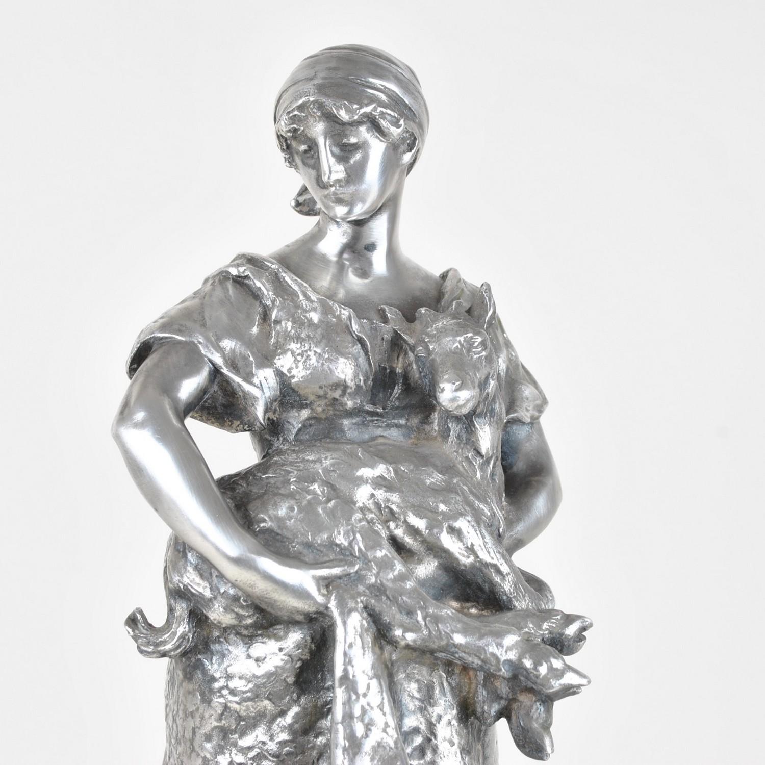 Christofle & R Rozet, Agricultural Trophy in Silver Bronze, Early 20th Century 7