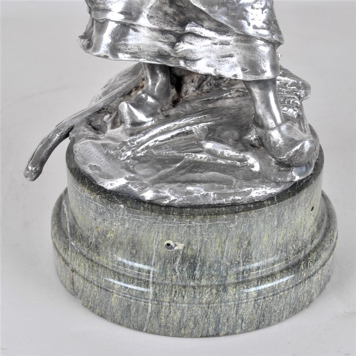 Christofle & R Rozet, Agricultural Trophy in Silver Bronze, Early 20th Century 8