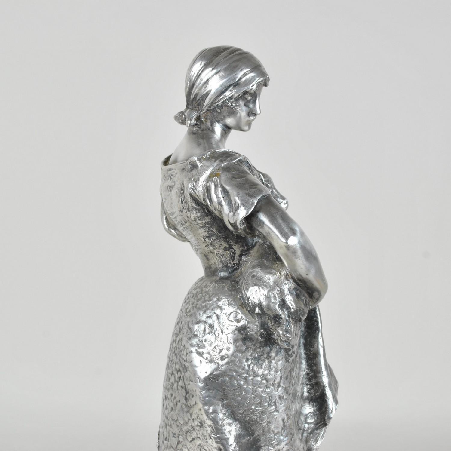 Christofle & R Rozet, Agricultural Trophy in Silver Bronze, Early 20th Century 9