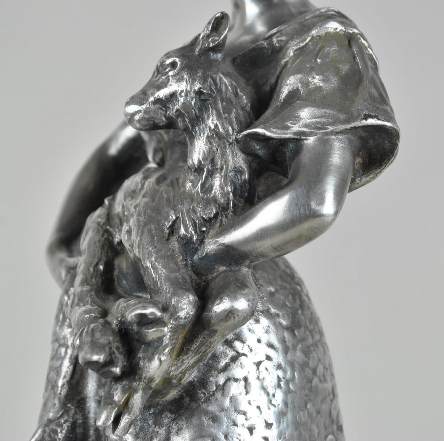 Christofle & R Rozet, Agricultural Trophy in Silver Bronze, Early 20th Century 3