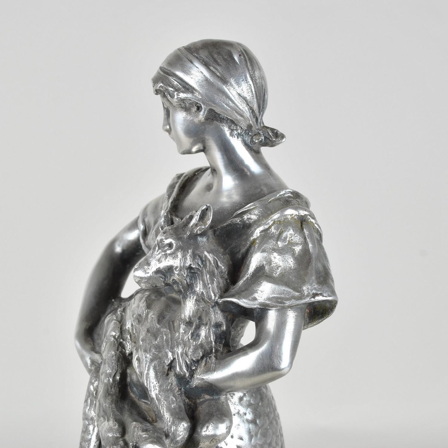 Christofle & R Rozet, Agricultural Trophy in Silver Bronze, Early 20th Century 4