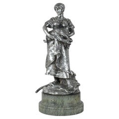 Christofle & R Rozet, Agricultural Trophy in Silver Bronze, Early 20th Century
