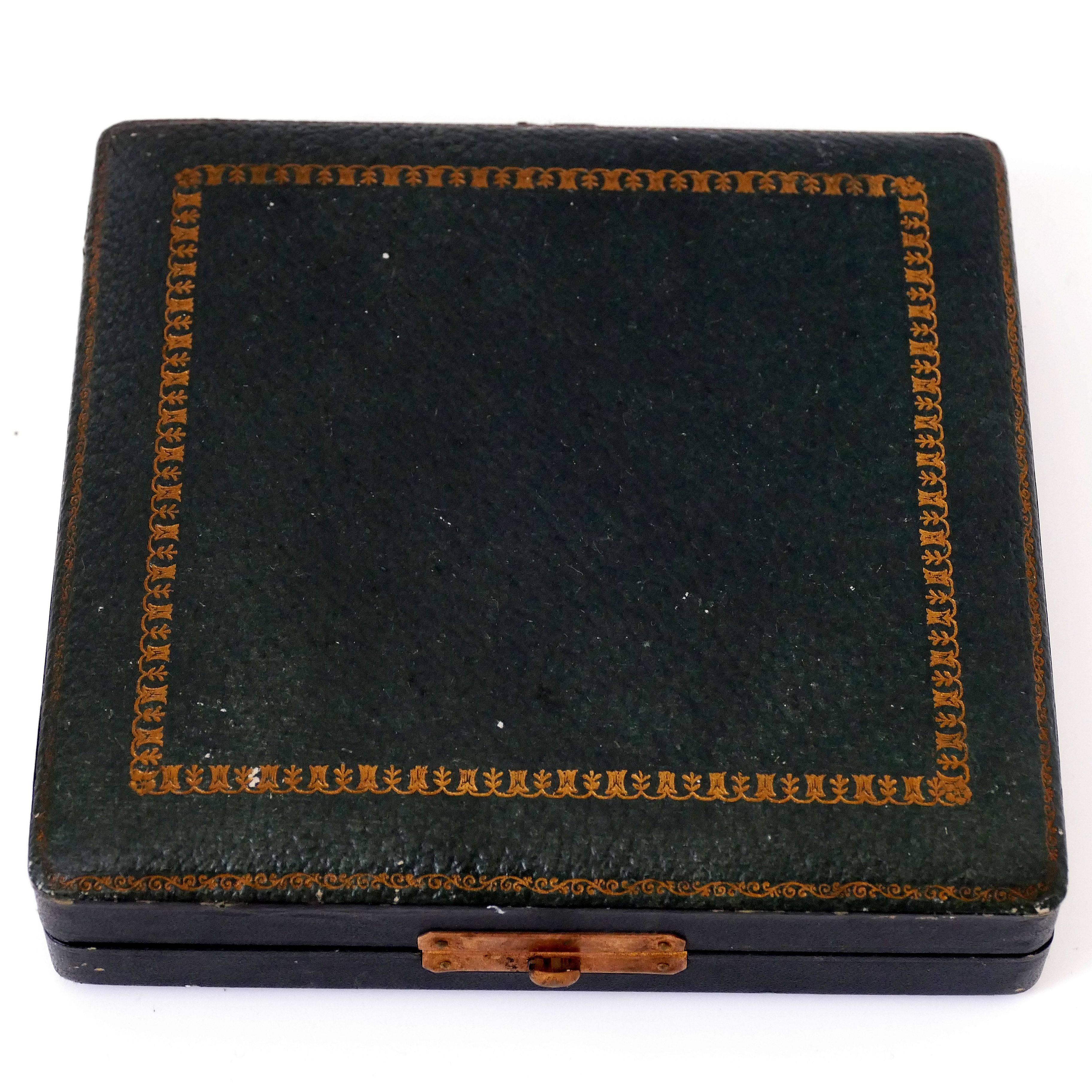 Christofle Rare French Sterling Silver 18-Karat Gold Dessert Set, Original Box For Sale 6