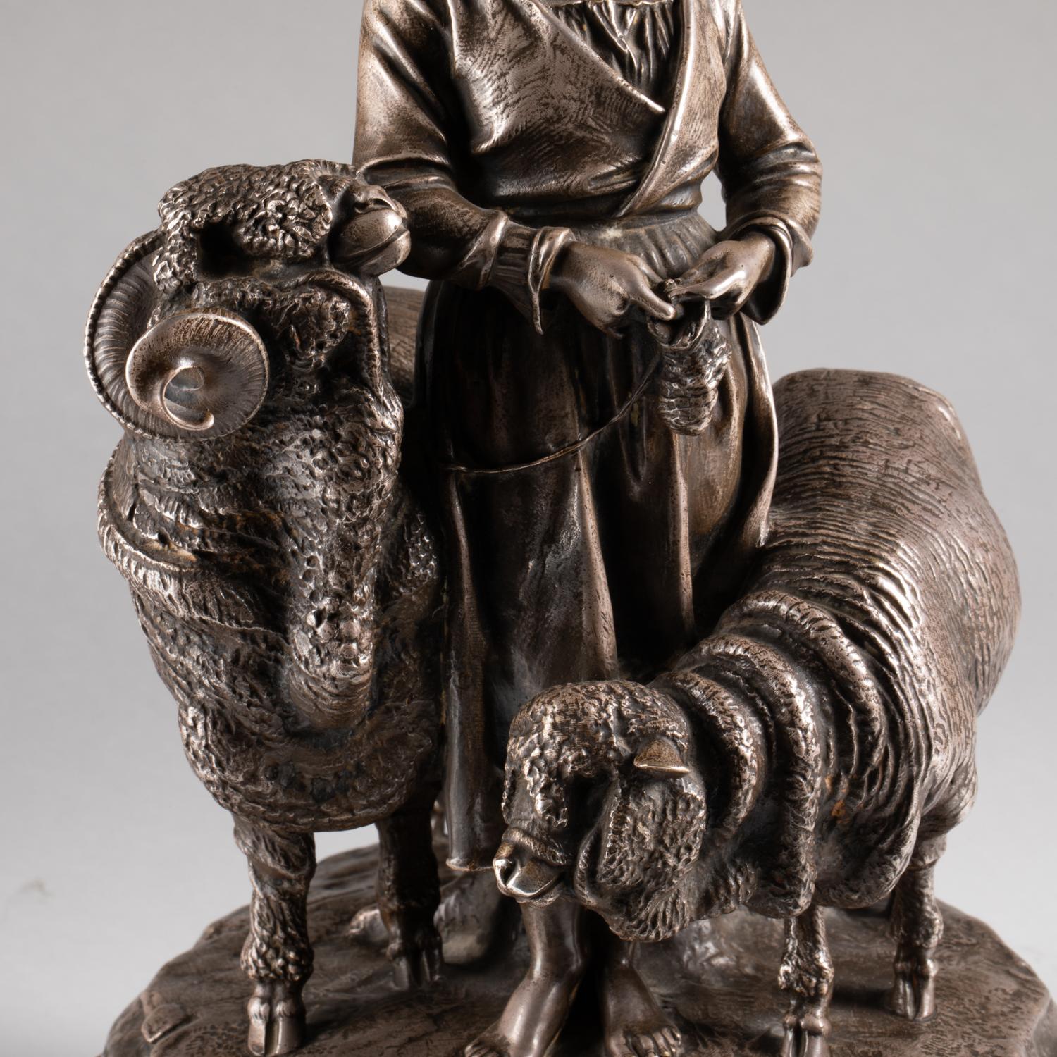 Bronze Christofle Sculpture of a Trophy, 19th Century, Napoleon III Period. For Sale