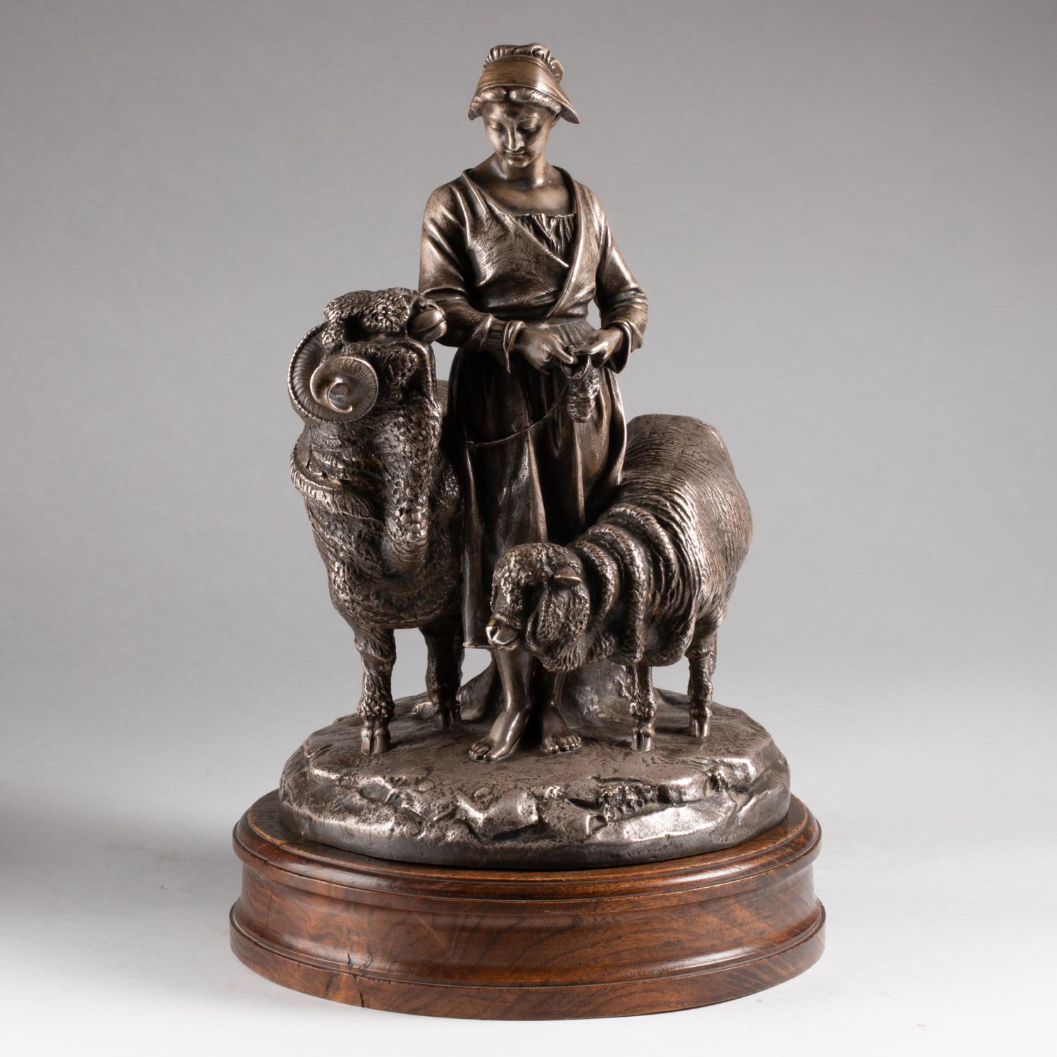 Christofle Sculpture of a Trophy, 19th Century, Napoleon III Period. For Sale 1