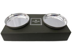 Christofle Set of 12 Plated Silver Coasters in Their Original Six Boxes