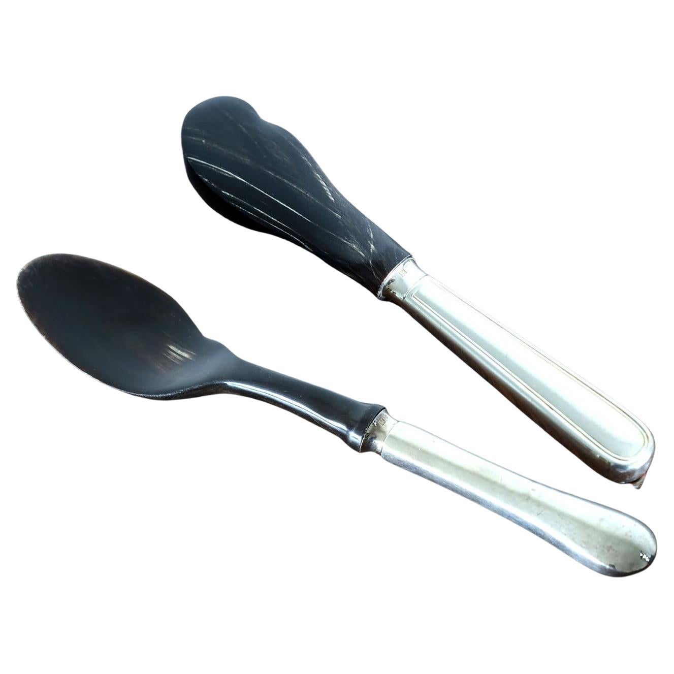 Christofle Set di cucchiaio e spargitore di caviale