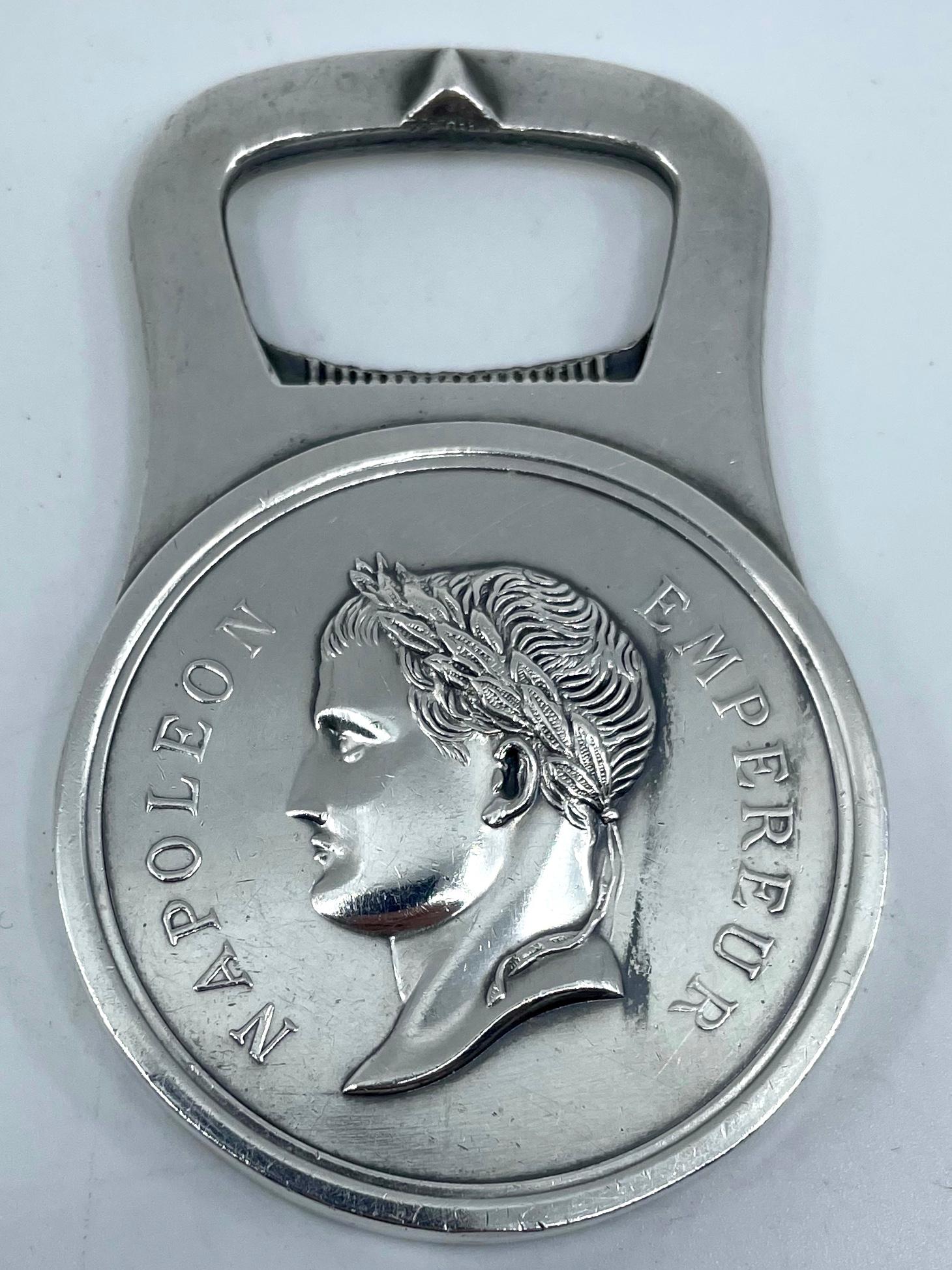 Napoleonischer Flaschenöffner aus Silber von Christofle (Versilberung) im Angebot