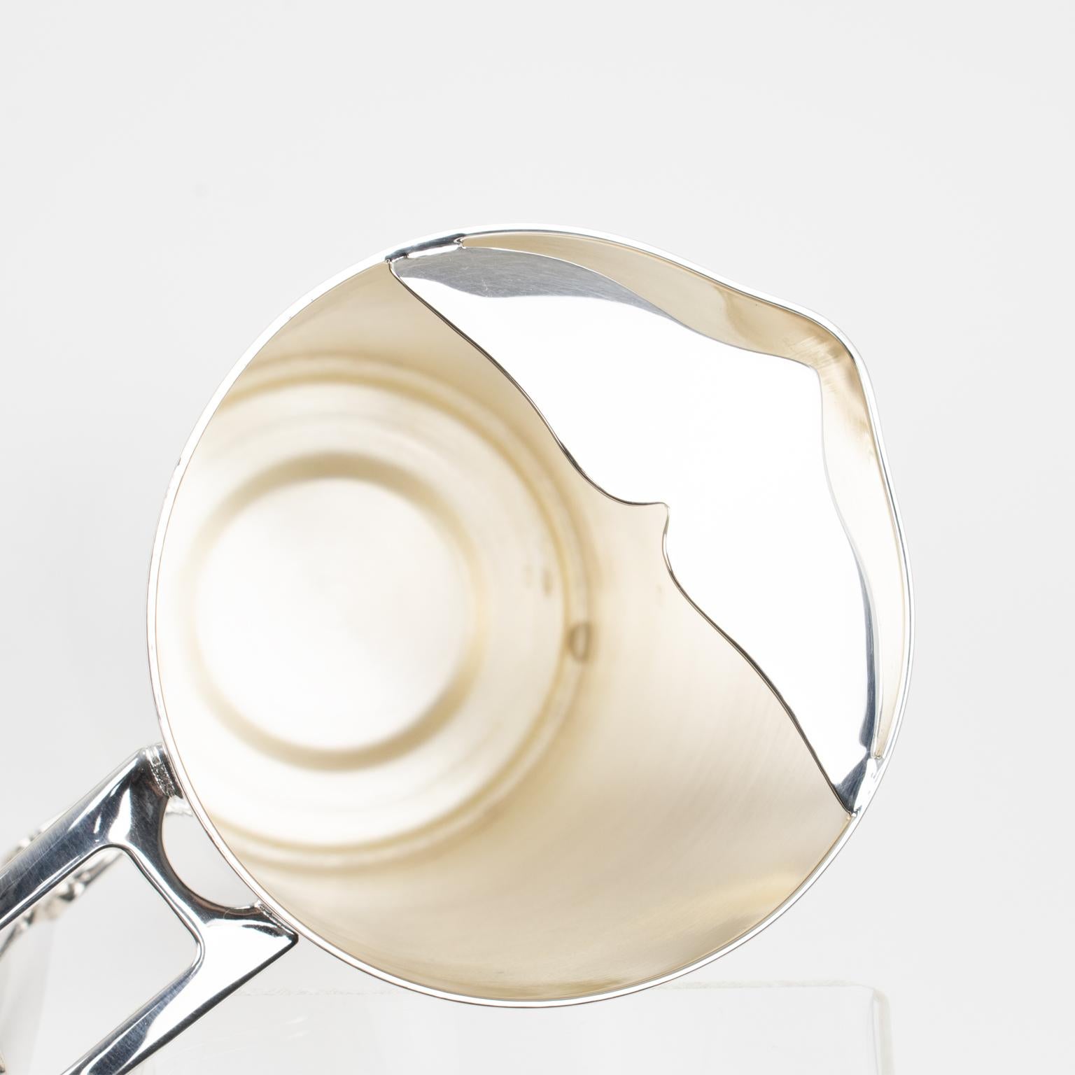 Milieu du XXe siècle Carafe cocktail Martini Pitcher mixer Christofle plaqué argent en vente