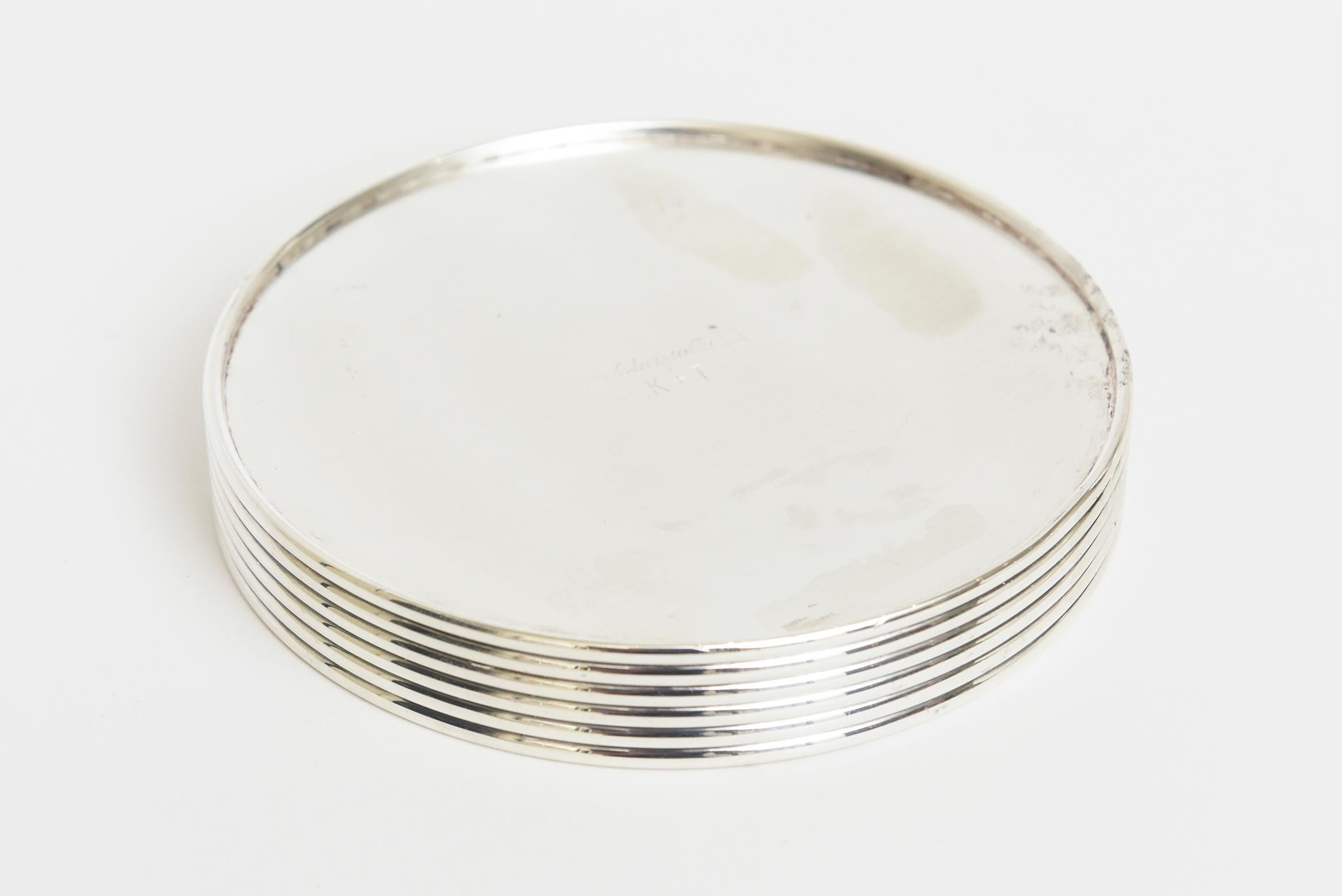 Christofle Silver Plate Bottle, Wine or Champagne Coaster or Holder Barware In Good Condition In North Miami, FL