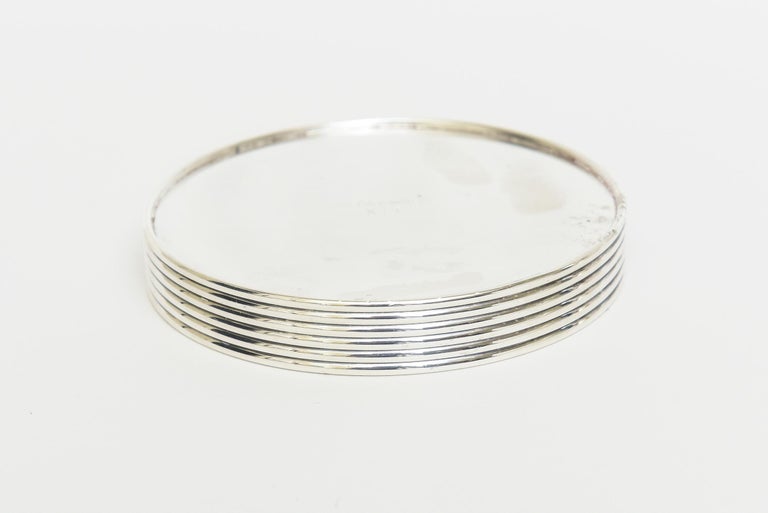 Christofle Silver Plate Bottle, Wine or Champagne Coaster or Holder Barware  For Sale at 1stDibs