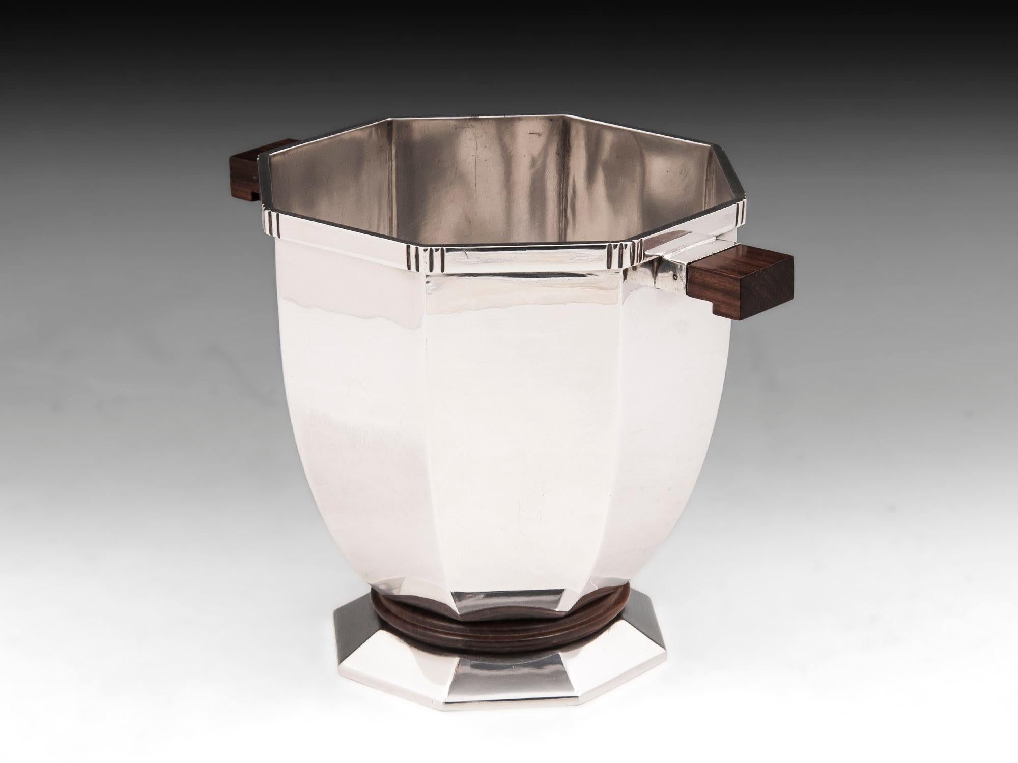 20th Century Christofle Silver Plate Champagne Bucket For Sale