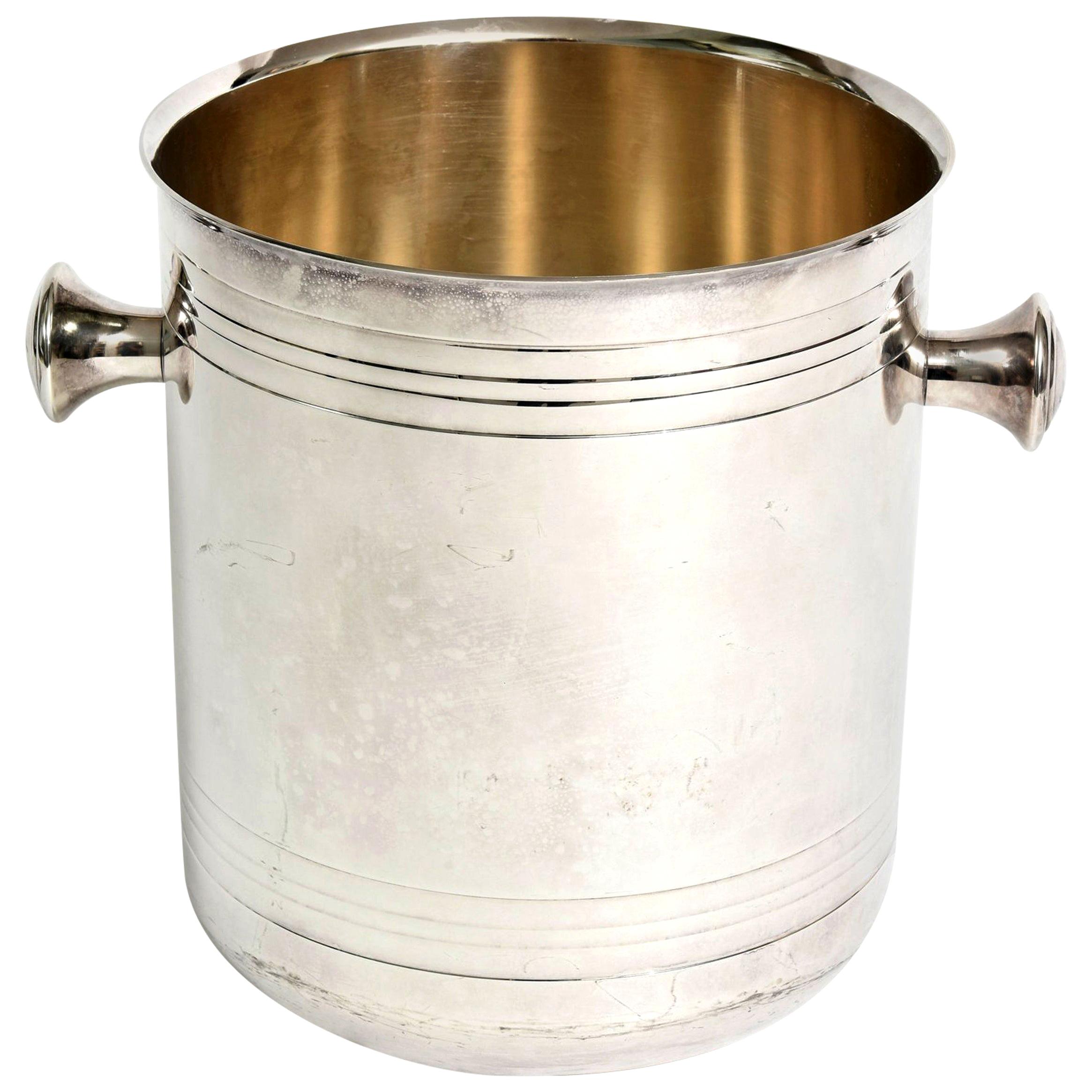 Christofle Silver-Plate Champagne Cooler Ice Bucket Barware