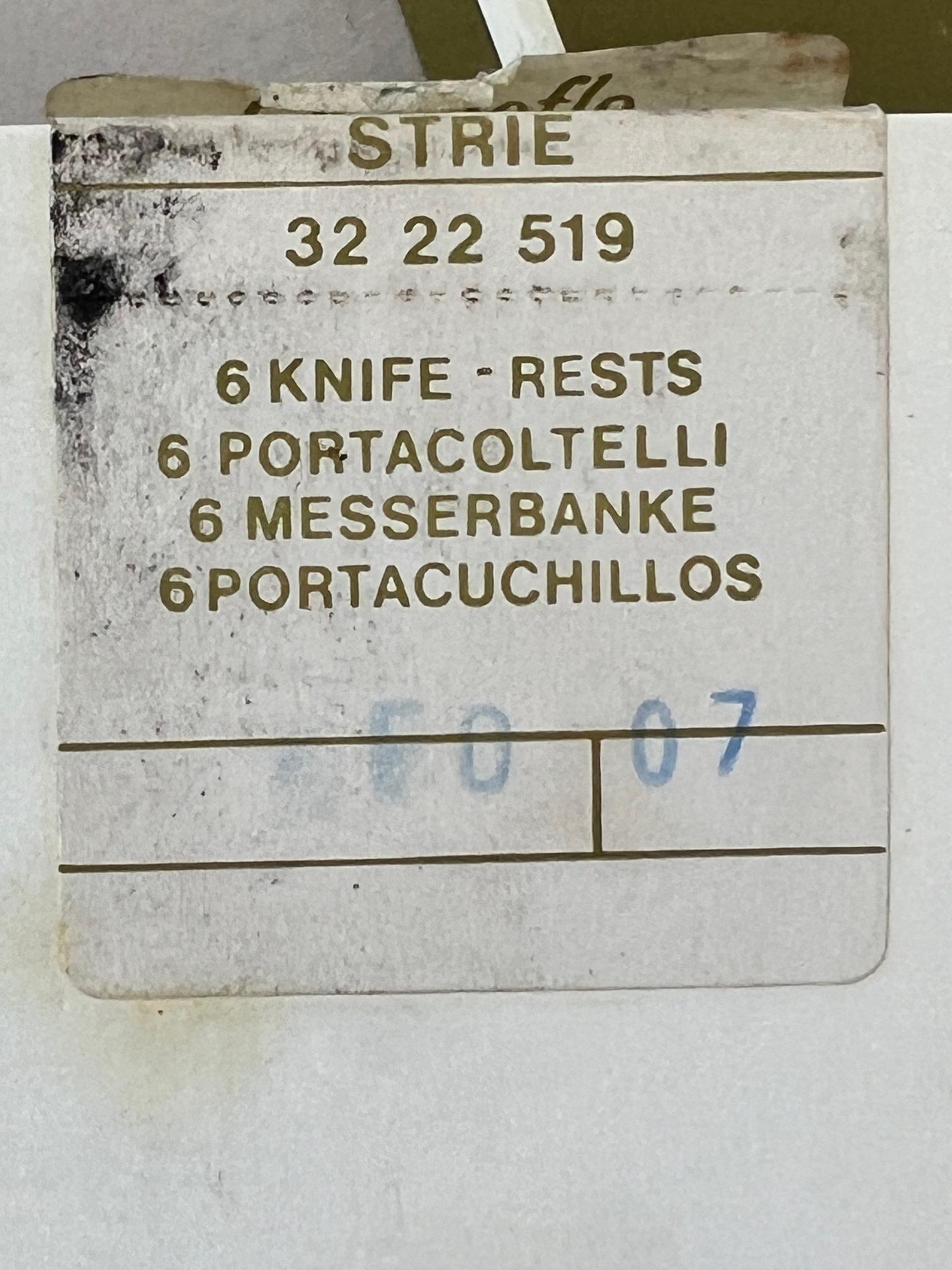 Christofle Silver Plate Knife Rests Set Of Twelve 2